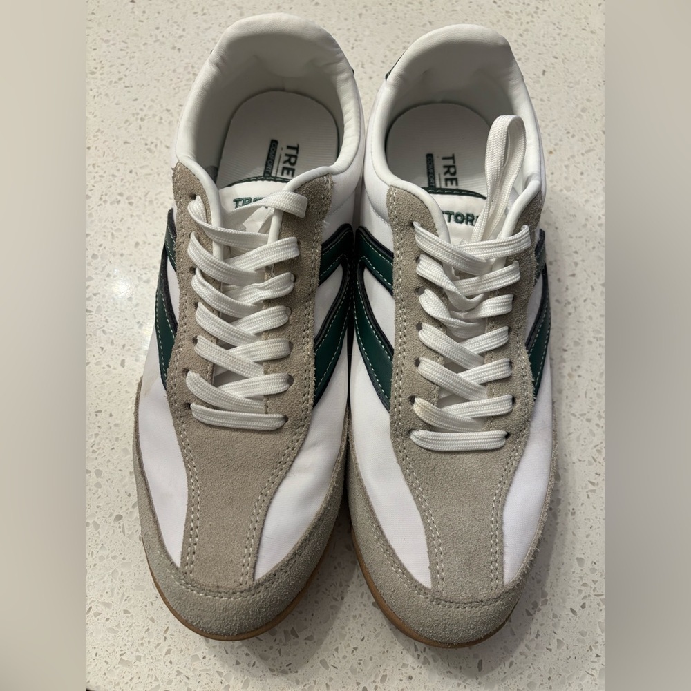 TRETORN Women's Rawlins Sneakers Lace-Up Casual Tennis Green & White 8